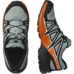 SALOMON SPEEDCROSS J WROUGHT IRON/BLACK/VIBRANT ORANGE 23 -Salomon 9 100416 speedcross j wrought iron black vibrant orange l41628100 05