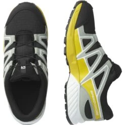 SALOMON SPEEDCROSS CSWP J BLACK/WROUGHT IRON/LEMON 22 12 SALOMON SPEEDCROSS CSWP J BLACK/WROUGHT IRON/LEMON 22 -Salomon 9 100420 speedcross cswp j black wrought iron lemon l41628500 05