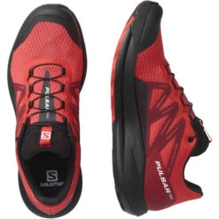 SALOMON PULSAR TRAIL POPPY RED/BIKING RED/BLACK -Salomon 9 100470 pulsar trail pord bird black l41602900 06