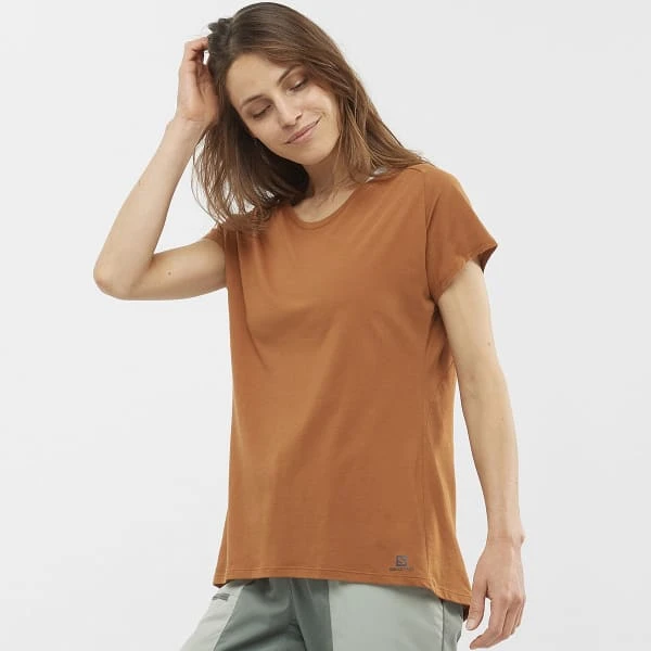 SALOMON ESSENTIAL SHAPED SS TEE W HONEY 22 4 SALOMON ESSENTIAL SHAPED SS TEE W HONEY 22 - Image 2