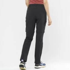 SALOMON WAYFARER ZIP OFF PANTS W BLACK 22 -Salomon 9 100955 wayfarer zip off pants w black lc1701900 03