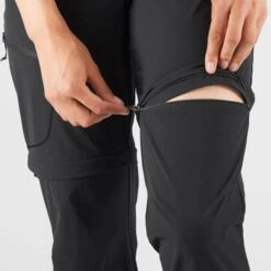 SALOMON WAYFARER ZIP OFF PANTS W BLACK 22 -Salomon 9 100955 wayfarer zip off pants w black lc1701900 06