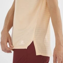 SALOMON OUTLINE SUMMER TANK W APRICOT ICE 22 -Salomon 9 100966 outline summer tank w apricot ice lc1708200 05