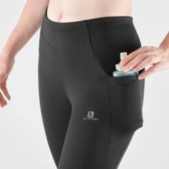 SALOMON PANTS CROSS RUN 21'' TIGHT W BLACK 22 12 SALOMON PANTS CROSS RUN 21'' TIGHT W BLACK 22 -Salomon 9 102386 pants cross run 21 tight w black lc1707500 05