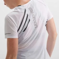 SALOMON SENSE AERO SS TEE W WHITE/OYSTE 22 -Salomon 9 102418 t shirt sense aero ss tee w white oyste lc1731100 05