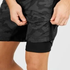 SALOMON AGILE 2IN1 SHORT M BLACK/AO 22 -Salomon 9 102507 agile 2in1 short m black ao lc1653900 04