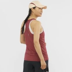 SALOMON CROSS RUN GRAPHIC TANK W CABERNET 22 -Salomon 9 102515 t shirt cross run graphic tank w cabernet lc1790500 04