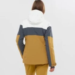 SALOMON SLALOM JKT W WHITE/EBONY/CUMIN 22 10 SALOMON SLALOM JKT W WHITE/EBONY/CUMIN 22 -Salomon 9 102567 slalom jkt w white ebony cumin lc1566500 03