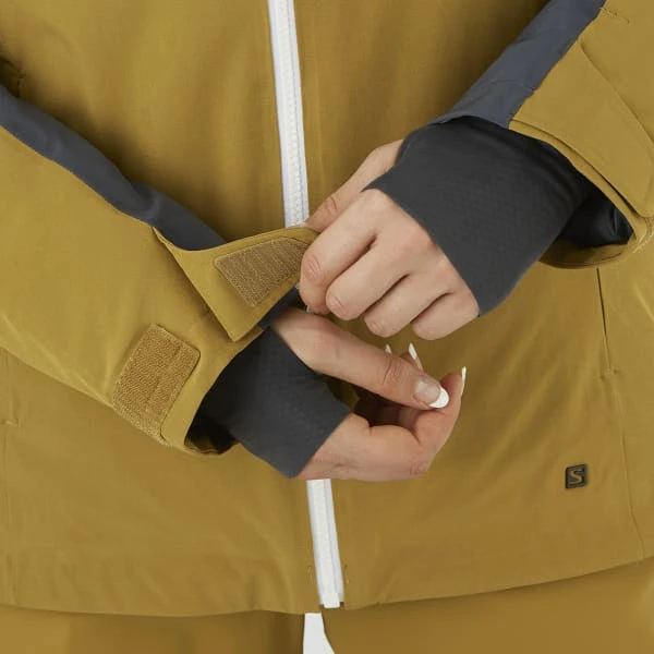 SALOMON SLALOM JKT W WHITE/EBONY/CUMIN 22 7 SALOMON SLALOM JKT W WHITE/EBONY/CUMIN 22 - Image 5