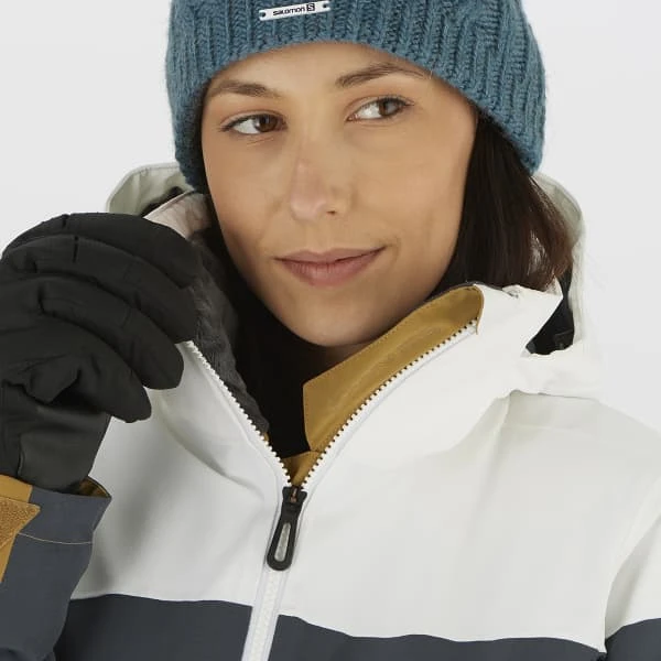 SALOMON SLALOM JKT W WHITE/EBONY/CUMIN 22 8 SALOMON SLALOM JKT W WHITE/EBONY/CUMIN 22 - Image 6