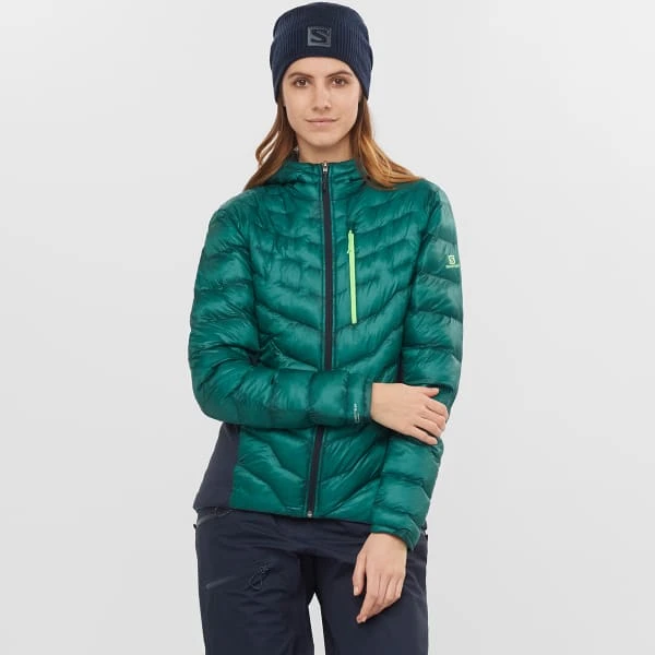 SALOMON OUTPEAK INSUL HOODIE W PACIFIC/NIGHT SKY 22 5 SALOMON OUTPEAK INSUL HOODIE W PACIFIC/NIGHT SKY 22 - Image 3