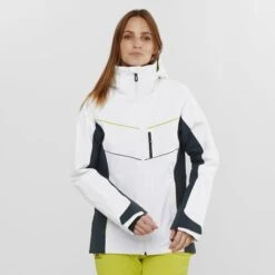 SALOMON BRILLIANT JKT W WHITE/EBONY/EVENING PRIM 22 -Salomon 9 102609 brilliant jkt w white ebony evening prim lc1630800 03