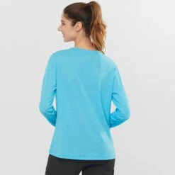 SALOMON ESSENTIAL LS TEE W BARRIER REEF 22 -Salomon 9 102628 essential ls tee w barrier reef lc1582100 04