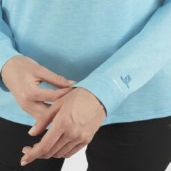 SALOMON ESSENTIAL LS TEE W BARRIER REEF 22 -Salomon 9 102628 essential ls tee w barrier reef lc1582100 05