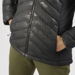 SALOMON TRANSITION DOWN HOODIE W BLACK/HE 22 -Salomon 9 102630 transition down hoodie w black he lc1603700 04