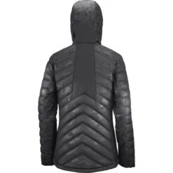 SALOMON TRANSITION DOWN HOODIE W BLACK/HE 22 -Salomon 9 102630 transition down hoodie w black he lc1603700 06