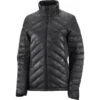 SALOMON TRANSITION DOWN JKT W BLACK/HE 22 -Salomon 9 102635 transition down jkt w black he lc1604200 01
