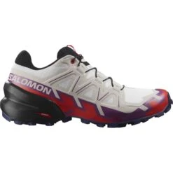 SALOMON SPEEDCROSS 6 W WHITE/SPARKLING GRAPE/FIERY RED 23