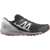 SALOMON SENSE RIDE 4 BLACK/PEARL BLUE/POPPY RED 22