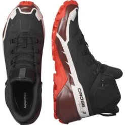 SALOMON CROSS HIKE MID GORE-TEX 2 BLACK/BITTER 22 -Salomon 9 111669 cross hike mid gtx 2 black bitter l41735900 05