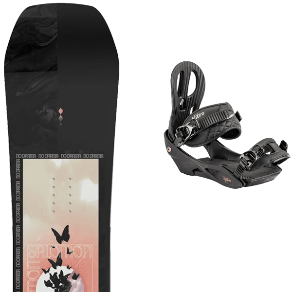 SALOMON NO DRAMA + NITRO RYTHM BLACK BRONZE 3 SALOMON NO DRAMA + NITRO RYTHM BLACK BRONZE