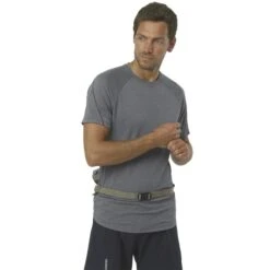 SALOMON ACTIVE BELT DUSKY GREEN/EBON 23 8 SALOMON ACTIVE BELT DUSKY GREEN/EBON 23 -Salomon 9 121469 active belt with bottle dusky green ebon lc2013200 03