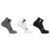 SALOMON EVERYDAY ANKLE 3-PACK BLACK/WHITE/MED GREY MELANGE 23 -Salomon 9 129344 lc2086700 01