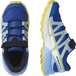 SALOMON SPEEDCROSS BUNGEE K TURKISH SEA/LITTLE BOY BLUE/LEMON Z 21 -Salomon 9 83485 speedcross bungee k turkish sea little boy blue lemon z l41289100 05