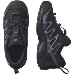 SALOMON XA PRO V8 CWSP JR BLACK/BLACK/EBONY 23 -Salomon 9 90560 xa pro v8 cwsp jr black black ebony l41433900 05