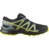 SALOMON SPEEDCROSS J BLACK/BLACK/EVENING PRIMROSE 22