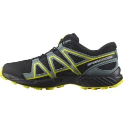 SALOMON SPEEDCROSS J BLACK/BLACK/EVENING PRIMROSE 22 -Salomon 9 90599 speedcross jr black black evening primrose l41447100 03
