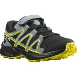 SALOMON SPEEDCROSS BUNGEE K BLACK/BLACK/EVENING PRIMROSE 22 -Salomon 9 90609 speedcross bungee kids black black evening primrose l41449400 02