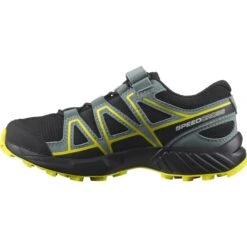 SALOMON SPEEDCROSS BUNGEE K BLACK/BLACK/EVENING PRIMROSE 22 -Salomon 9 90609 speedcross bungee kids black black evening primrose l41449400 03