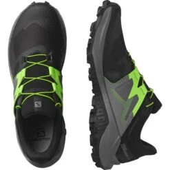 SALOMON WILDCROSS 2 BLACK/QUIET SHADE/GREEN GECKO 22 -Salomon 9 90656 wildcross 2 black quiet shade green gecko l41453600 05
