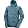 SALOMON OUTLINE DOWN HOODIE M MALLARD BLUE 22 -Salomon 9 92161 outline down hoodie m mallard blue lc1631900 01