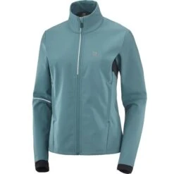SALOMON AGILE SOFTSHELL JKT W MALLARD BLUE/BLACK 22