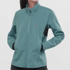 SALOMON AGILE SOFTSHELL JKT W MALLARD BLUE/BLACK 22 -Salomon 9 92405 agile softshell jkt w mallard blue black lc1607500 03