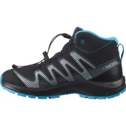 SALOMON XA PRO V8 MID CSWP JR BLACK/MONUMENT/HAWAIIAN OCEAN 22 -Salomon 9 92907 xa pro v8 mid cswp j black monument hawaiian ocean l41344900 03