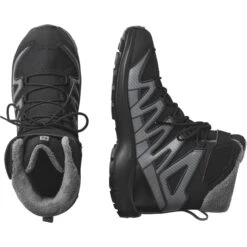SALOMON XA PRO V8 WINTER CSWP JR BLACK/PHANTOM/QUIET SHADE 23 11 SALOMON XA PRO V8 WINTER CSWP JR BLACK/PHANTOM/QUIET SHADE 23 -Salomon 9 92908 xa pro v8 winter cswp j black phantom quiet shade l41433400 05