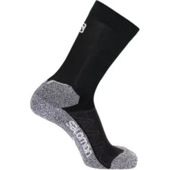 SALOMON SOCKS SPEEDCROSS CREW BLACK/WHITE 22
